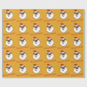 サンタのクリスマスのKwanzaaのアフリカ系アメリカ人の挨拶 ラッピングペーパー (フラット)