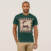 サンタのクリスマスのTシャツ Tシャツ (正面フル)