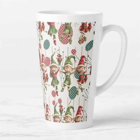 サンタのクリスマスエルフラテマグ カフェラテマグ (右)