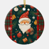 サンタのクリスマスオーナメント セラミックオーナメント (正面)