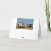 サンタのクリスマスカードのための子ネコおよび子犬の待ち時間 シーズンカード (裏面)