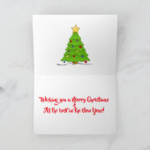 サンタのクリスマスカーホリデーグリーティングカード カード (内部)