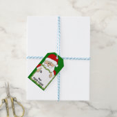 サンタのクリスマスギフトタグ ギフトタグ (より糸付き)