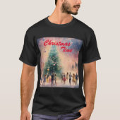 サンタのクリスマスグラフィックTシャツ Tシャツ (正面)