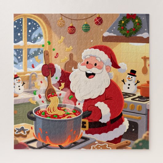 サンタのクリスマスシェフ ジグソーパズル (縦)