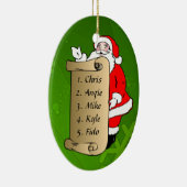 サンタのクリスマスツリーのオーナメント セラミックオーナメント (右)