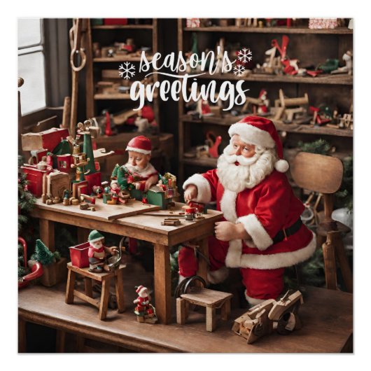 サンタのクリスマストイワークショップ ポスター (正面)