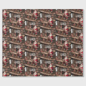 サンタのクリスマストイワークショップ ラッピングペーパー (フラット)