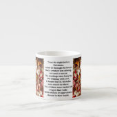 サンタのクリスマスビレッジ子どもの名前カップを追加 エスプレッソカップ (正面)