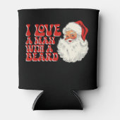 サンタのクリスマスホリデーを持つ男が大好き 缶クーラー (正面)