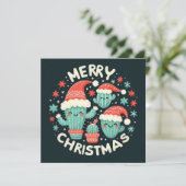サンタのクリスマスポットカクタス シーズンカード (スタンド正面)