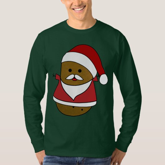 サンタのクリスマスポテト Tシャツ (正面)