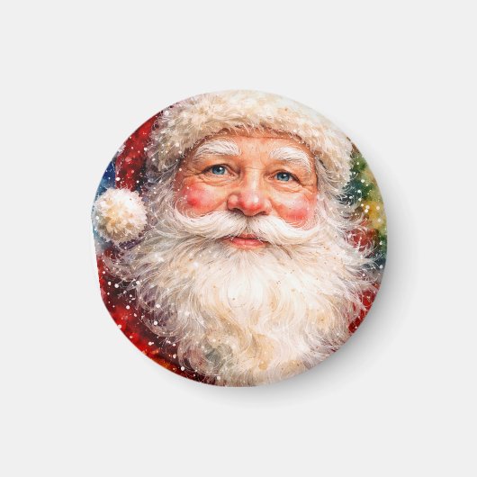 サンタのクリスマスポートレート マグネット (正面)