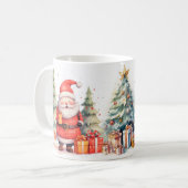 サンタのクリスマスマグ コーヒーマグカップ (正面左)