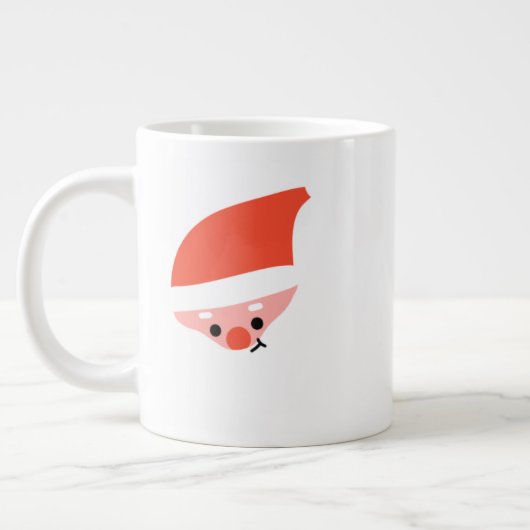 サンタのクリスマスマグ – 楽しい休日のココア&コーヒー ジャンボコーヒーマグカップ (左)