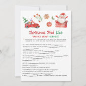 サンタのクリスマスマッドリブスゲーム シーズンカード (正面)