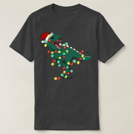 サンタのクリスマスライト Tシャツ (デザイン正面)
