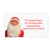 サンタのクリスマスラベル ラベル (正面)