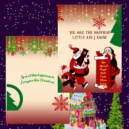 サンタのクリスマスリストやっかいな子供の雪の結晶飾り