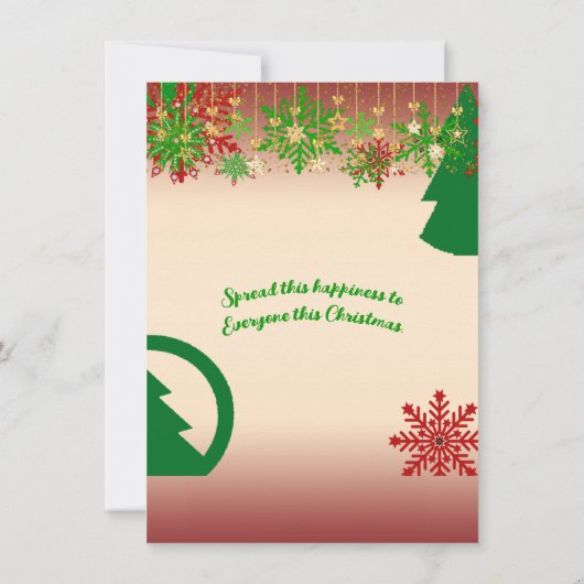 サンタのクリスマスリストやっかいな子供の雪の結晶飾り (裏面)