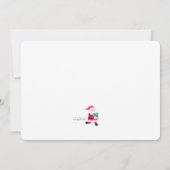 サンタのクリスマスリスト写真 出生発表 招待状 (裏面)