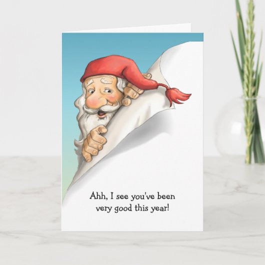 サンタのクリスマスリスト シーズンカード (正面)