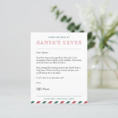 サンタのクリスマスレターのデスクから小人 (スタンド正面)