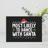 サンタのクリスマス休暇で踊りそうな 招待状 (スタンド正面)