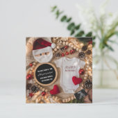 サンタのクリスマス妊娠発表 招待状 (スタンド正面)