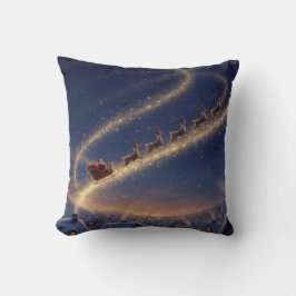 サンタのクリスマス柄 星空夜空 クッション
