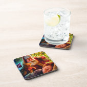 サンタのクリスマス コースター (右側)