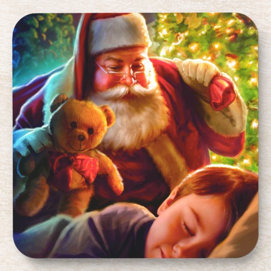 サンタのクリスマス コースター (正面)