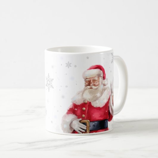 サンタのクリスマス コーヒーマグカップ (正面右)