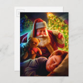 サンタのクリスマス シーズンポストカード (正面/裏面)