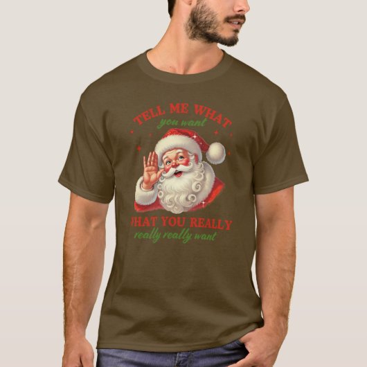 サンタのクリスマス -;私が欲しいものを教えて❄️ Tシャツ (正面)