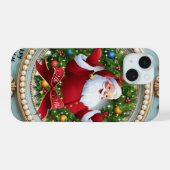 サンタのクリスマス iPhone 15ケース (裏面横)