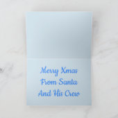 サンタのクルーからのメリークリスマス シーズンカード (内部)