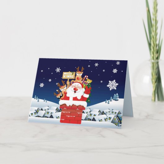 サンタのクルーからのメリークリスマス シーズンカード (正面)