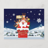 サンタのクルーからのメリークリスマス シーズンポストカード (正面)