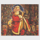 サンタのクロップ ラッピングペーパー (フラット)