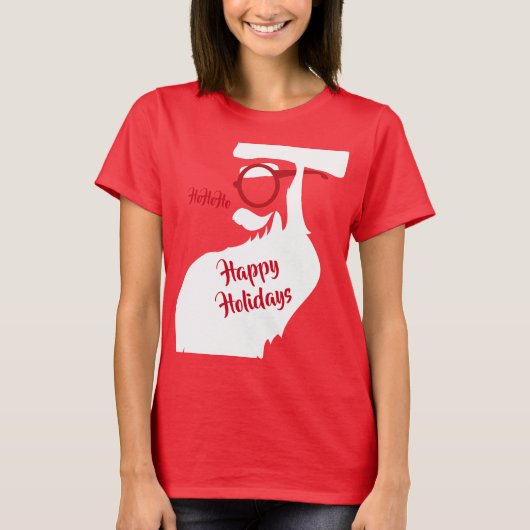 サンタのグラス Tシャツ (正面)