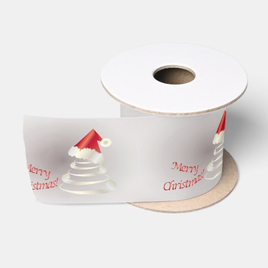 サンタのケーキ サテンリボン (リール)
