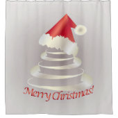 サンタのケーキ シャワーカーテン (正面)