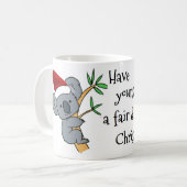 サンタのコアラ-公平なDinkum コーヒーマグカップ (正面左)