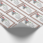 サンタのコアラ-公平なDinkum ラッピングペーパー (角)