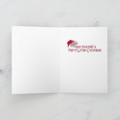 サンタのコッカーのクリスマスカード シーズンカード (内部)