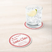 サンタのコースター ラウンドペーパーコースター (インサイチュ)