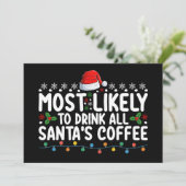 サンタのコーヒーのクリスマスを飲み干す可能性が最も高い 招待状 (スタンド正面)