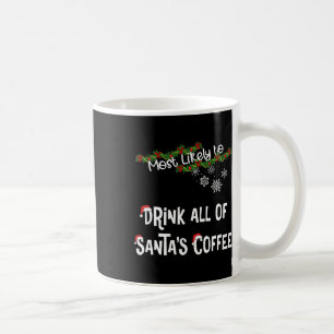 サンタのコーヒーのマッチンを飲み干す可能性が高い コーヒーマグカップ