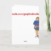 サンタのゴルフをするクリスマスカード シーズンカード (裏面)